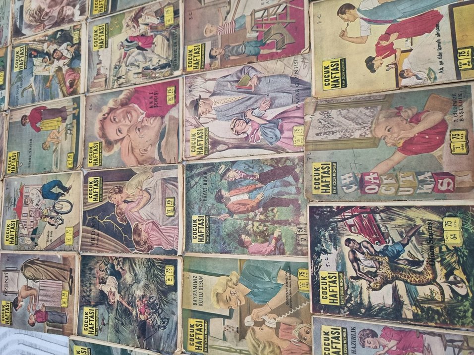 Adet fiyatıdır 1960 ların Çocuk Haftası Çizgi Roman Seti - Görsel 4