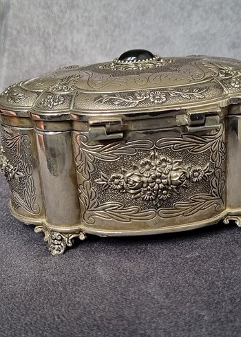 Parlak gümüş Makyaj Organizer Kutusu - Görsel 5