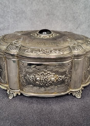 Parlak gümüş Makyaj Organizer Kutusu - Görsel 2