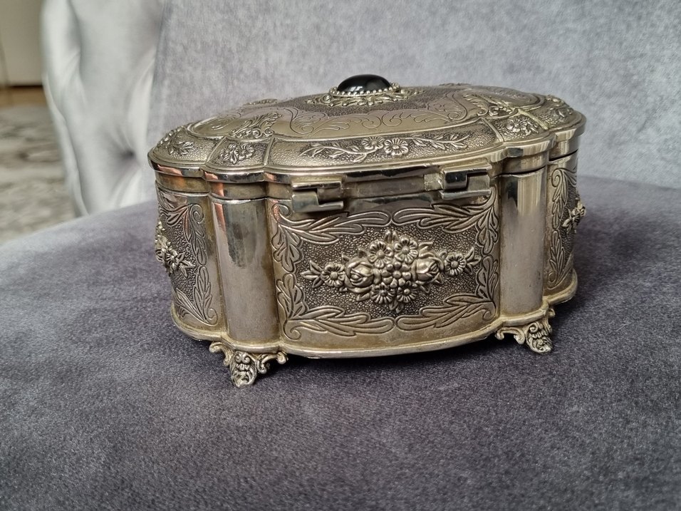 Parlak gümüş Makyaj Organizer Kutusu - Görsel 5