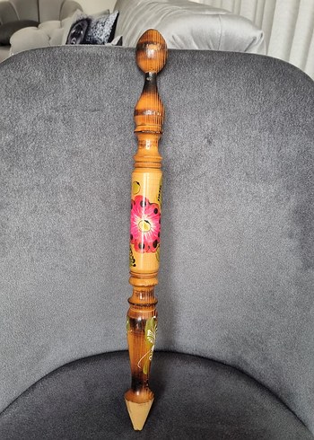 Kırmızı El Boyaması Ahşap Kaşık Seti - Görsel 6