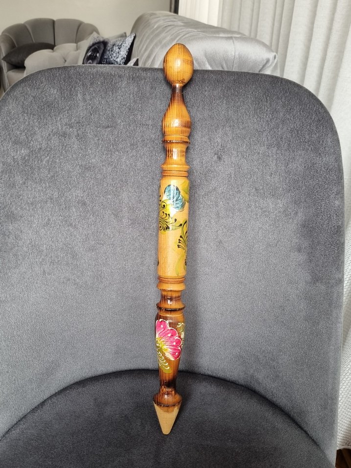 Kırmızı El Boyaması Ahşap Kaşık Seti - Görsel 5