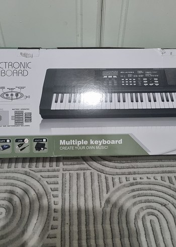 Siyah Elektronik Klavye org piano - Görsel 4