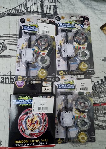 adet fiyatıdır Çok Renkli Aksiyon Figürleri ve Tornado Top - Görsel 3