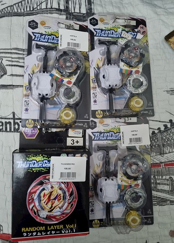 adet fiyatıdır Çok Renkli Aksiyon Figürleri ve Tornado Top - Görsel 2