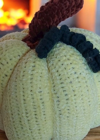 dekoratif bal kabağı kırlent - Görsel 2