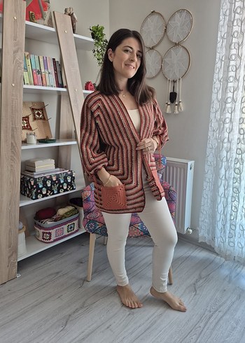 altıgen hırka - Görsel 2