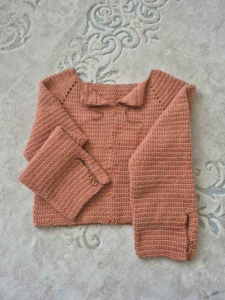 Kadın Bej Örgü Kazak, Rahat Kesim - Görsel 3