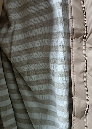 Bej Kadın Kapitone Yelek Kapüşonlu - Görsel 5