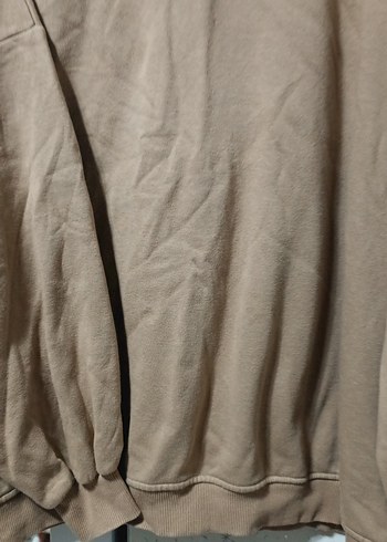 Bej Bol Kesim Kadın Sweatshirt - Görsel 2