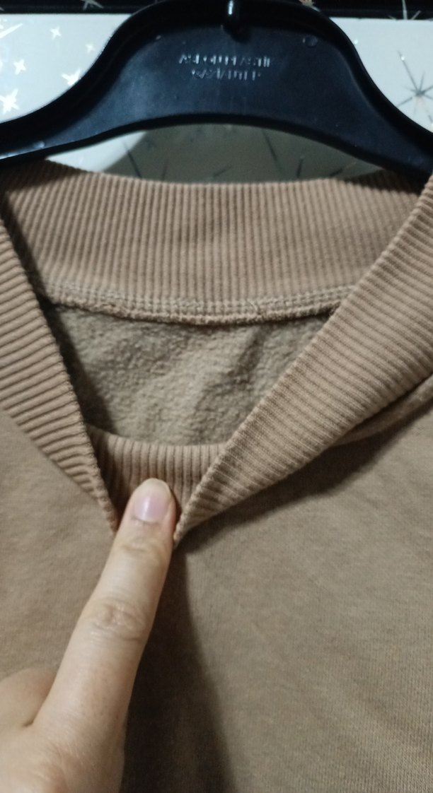 Bej Bol Kesim Kadın Sweatshirt - Görsel 3