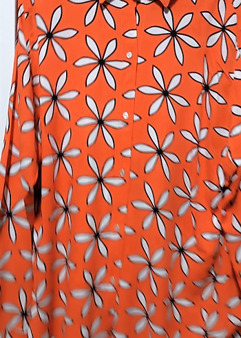 Çiçek Desenli Renkli Uzun Kollu Kadın Gömlek - Görsel 3