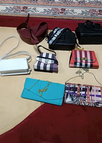 Renkli Tokalı Kadın Çanta - Görsel 4