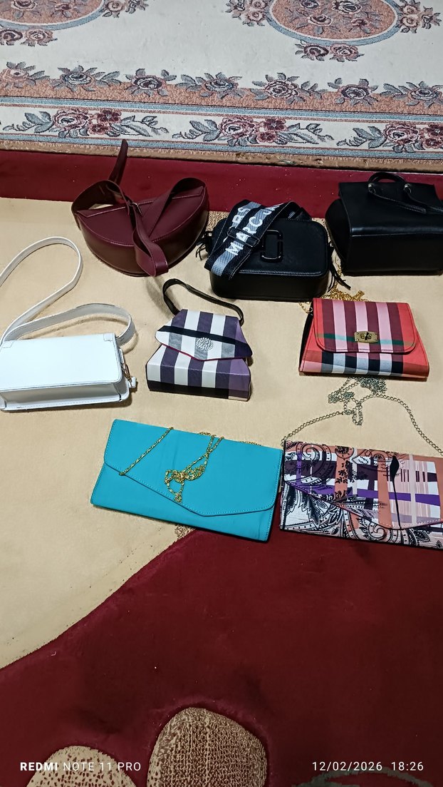 Renkli Tokalı Kadın Çanta - Görsel 4