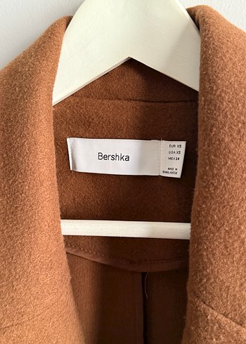 Bershka Kahverengi Uzun Kaban