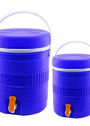 HAK PLASTİK TOROS ( 2Lİ SET=14+6LT ) ( YUVARLAK ) ( TERMOS ) ( M