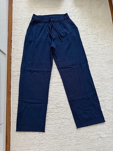 YAZLIK BELİ LASTİKLİ BOL PANTOLON