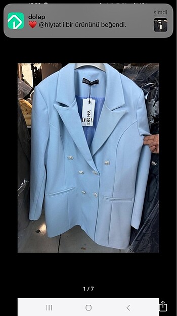 Bayan blazer ceket mavi bordo 46 beden