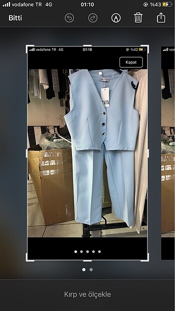 Zara Bayan ikili yelek takım