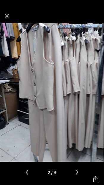 Zara Bayan ikili yelek takım