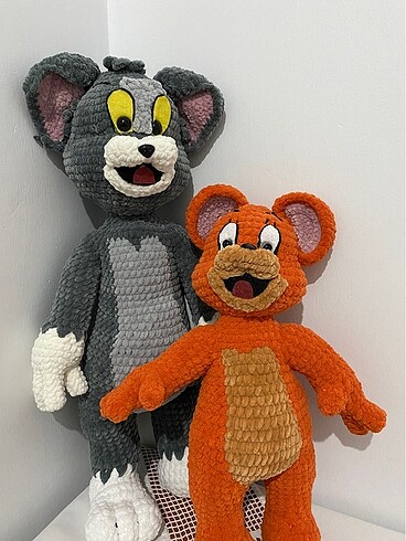 Tom ve Jerry amigurumi oyuncak