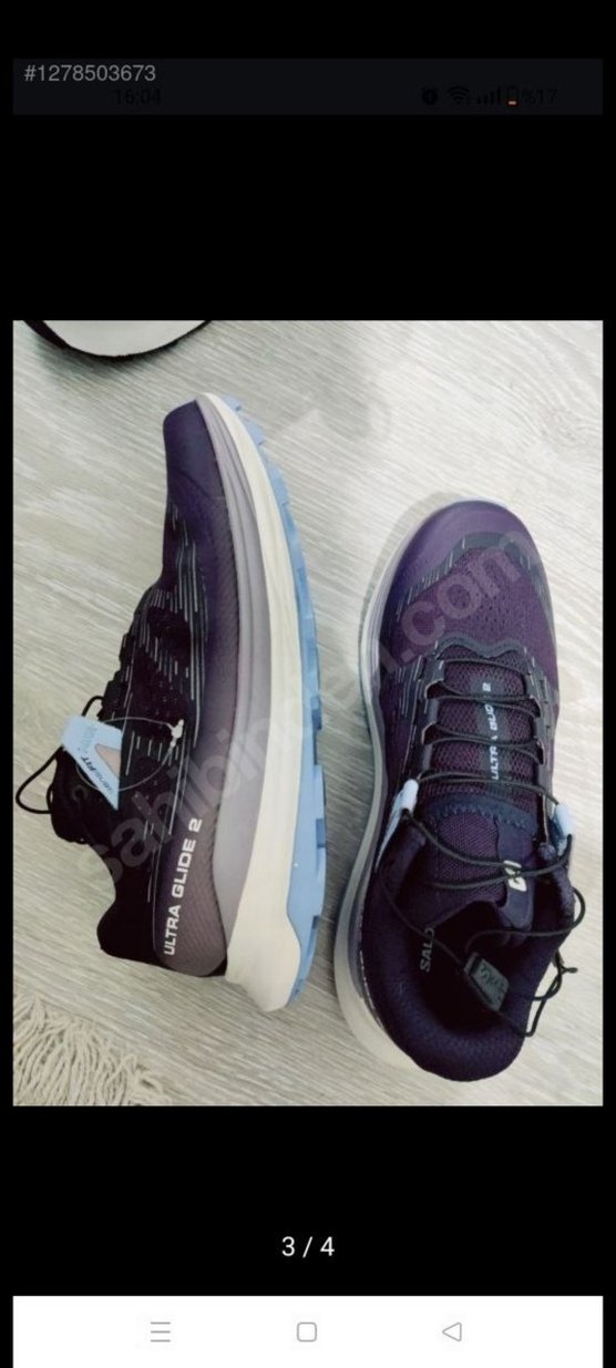 Salomin Mor Bağcıklı kadın Spor Outdoor Ayakkabı - Görsel 2