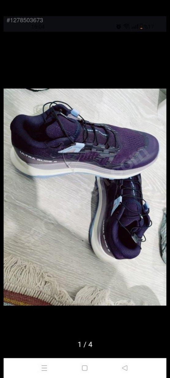 Salomin Mor Bağcıklı kadın Spor Outdoor Ayakkabı - Görsel 3