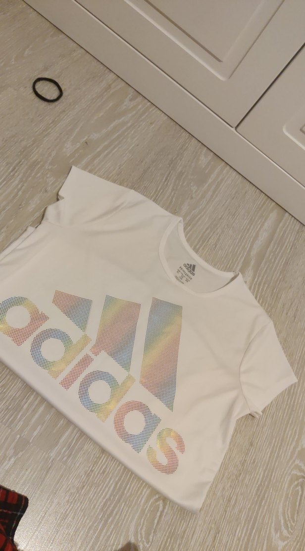Kadın XL beyaz baskılı kısa kollu tişört - Görsel 3