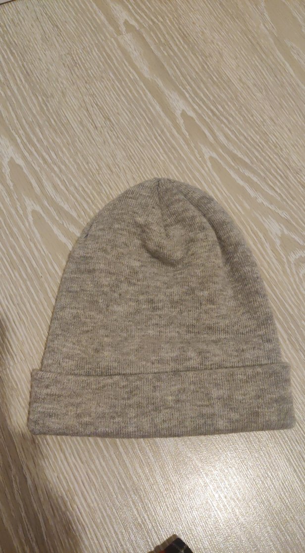 Gri Örgü Kadın Bere NBA Nakışlı - Görsel 2