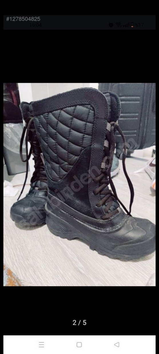 34 numara kız çocuk Siyah Bot - Görsel 2