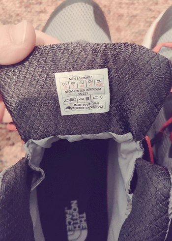 Gri North face erkek Spor Ayakkabı Bağcıklı - Görsel 4