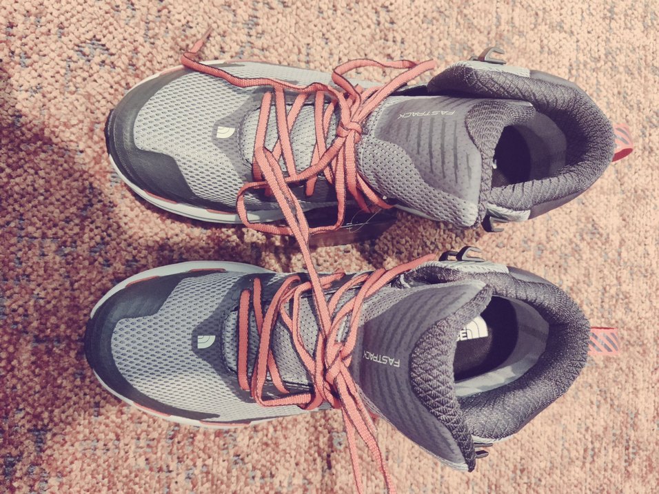 Gri North face erkek Spor Ayakkabı Bağcıklı - Görsel 2