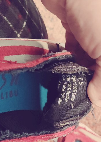 Kadın Çok Renkli Denim Bağcıksız Sneakers - Görsel 4