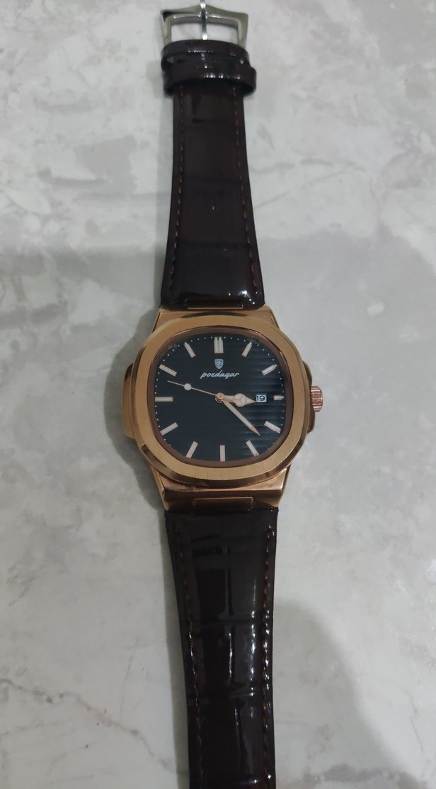 Klasik Kahverengi Erkek Kol Saati - Görsel 2