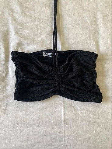 zara boyundan bağlamalı crop