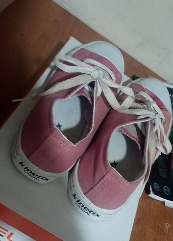 37 Beden kinetix pudra pembe kadın sneaker