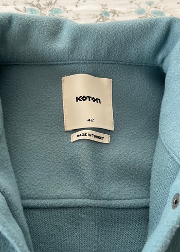 Koton Düğmeli Turkuaz Kadın Ceket