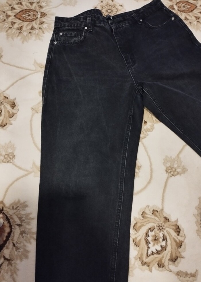 Jeans siyah yıkamalı kot - Görsel 3