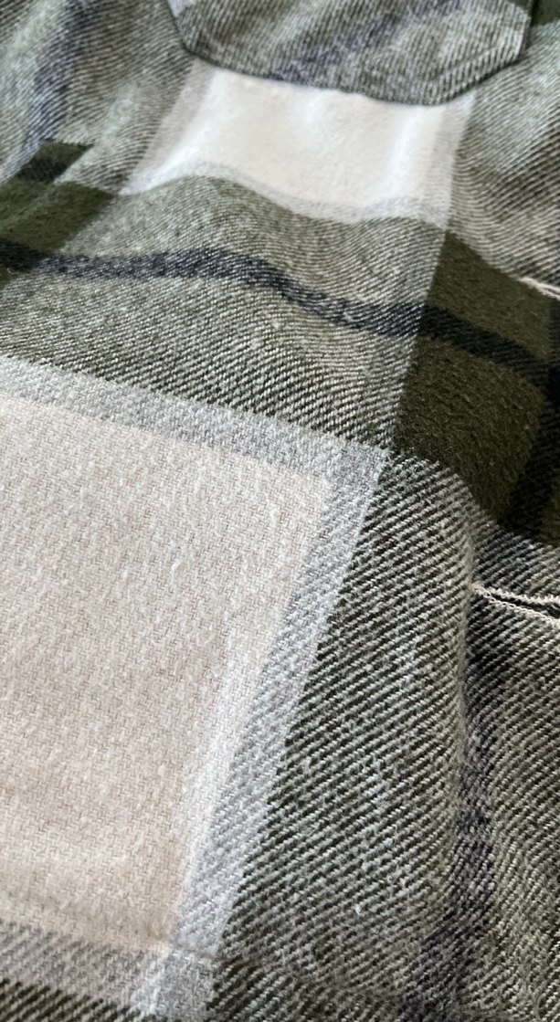 Düğmeli Ekose Gri Kadın ceket - Görsel 2