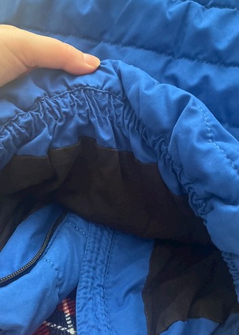 Parlak Mavi Fermuarlı Erkek Çocuk Kabanı - Görsel 5