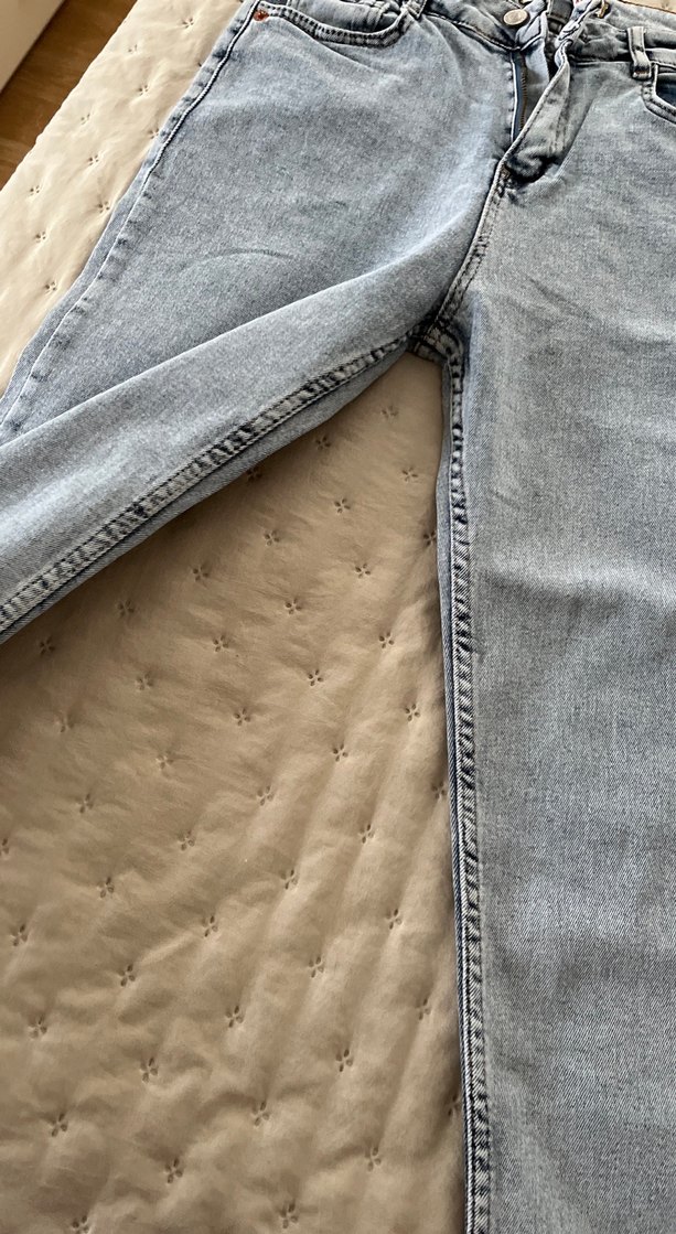 Gri Bağlama Desenli Dar Kesim Kadın Kot Pantolon - Görsel 4