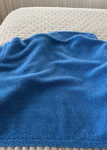 Mavi Fermuarlı Kadın Polar Ceket - Görsel 6