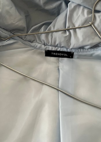 Düğmeli Kapüşonlu Gri Kadın Puff Yelek - Görsel 3