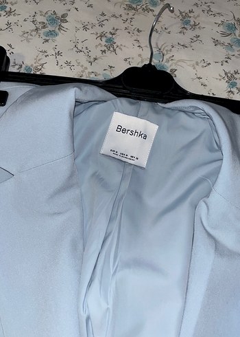 Mavi Düğmeli Kadın Blazer Ceket - Görsel 7