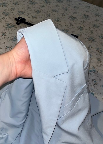 Mavi Düğmeli Kadın Blazer Ceket - Görsel 10