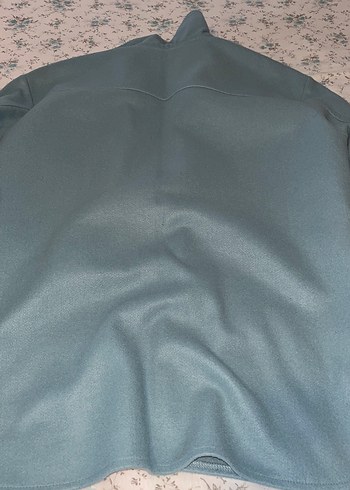 Gri Düğmeli Midi Kadın Kaban - Görsel 7