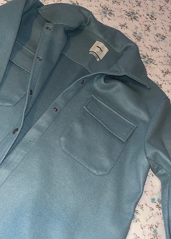 Gri Düğmeli Midi Kadın Kaban - Görsel 4