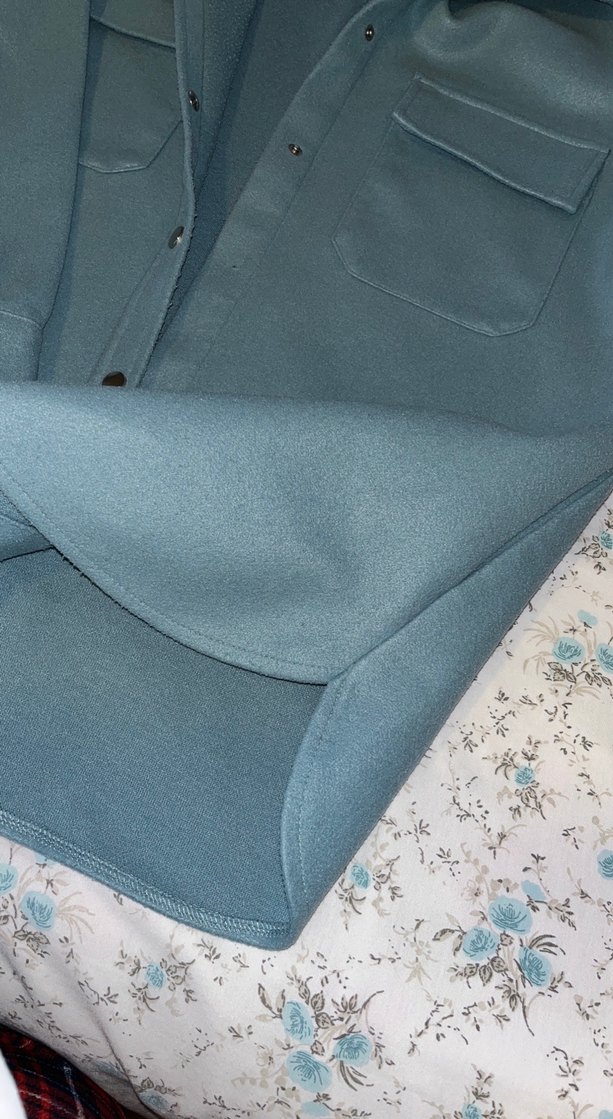 Gri Düğmeli Midi Kadın Kaban - Görsel 5