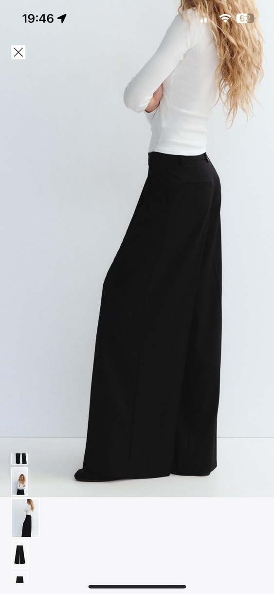 Siyah Midi Kadın Pantolon - Görsel 3