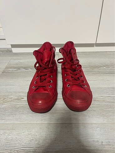 Converse Kırmızı deri Converse 38 numara